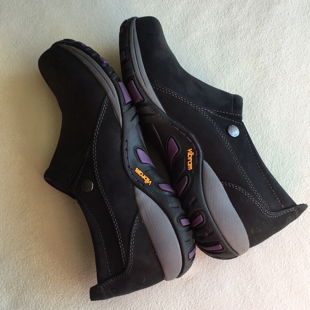 Dansko black suede genuine leather slip-on shoes, “Patti”, size 37, waterproof. - Picture 5 of 9
